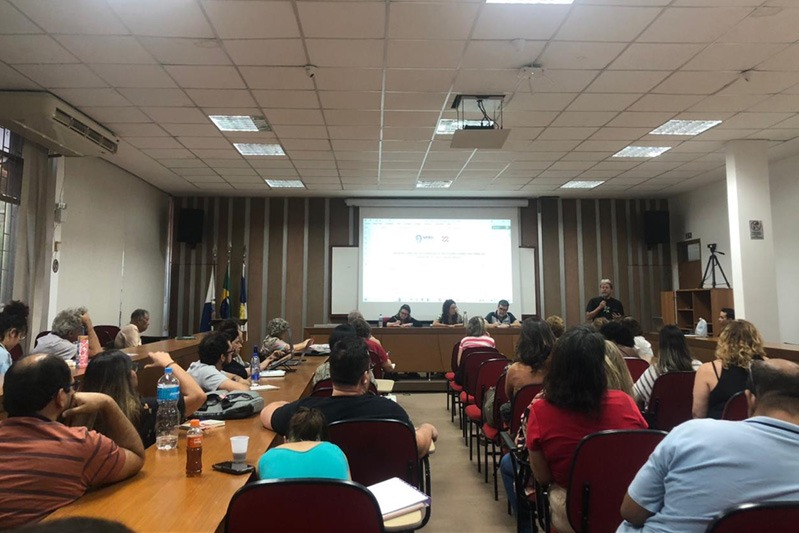 PRIMEIRA reunião do GT atraiu representantes de diversas áreas da UFRJ - Foto: Milene Gabriela WhatsApp Image 2023 05 04 at 18.46.14 1