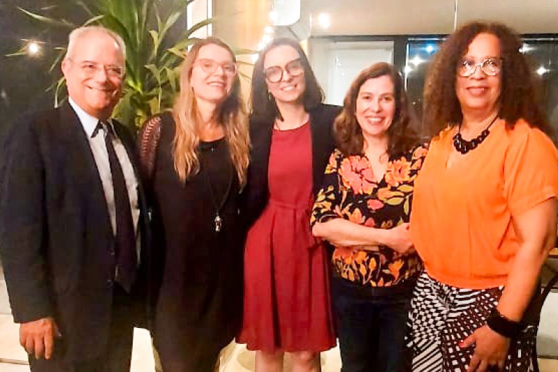 DEPUTADA Ana Pimentel (de vermelho) com a diretoria da AdUFRJ em Brasília WhatsApp Image 2023 08 28 at 20.38.37