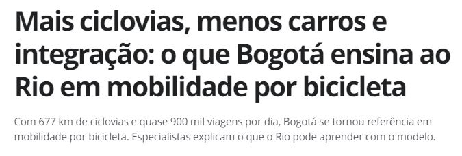 ciclovias